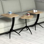 Hanah Home Pion - Oak Juego de Mesas Apilables de 3 Piezas